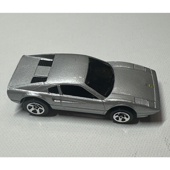 Hot Wheels Ferrari 308 GTS Silver Diecast 1:64 - Mattel 1977 Malaysia - Vintage - Picture 2 of 8